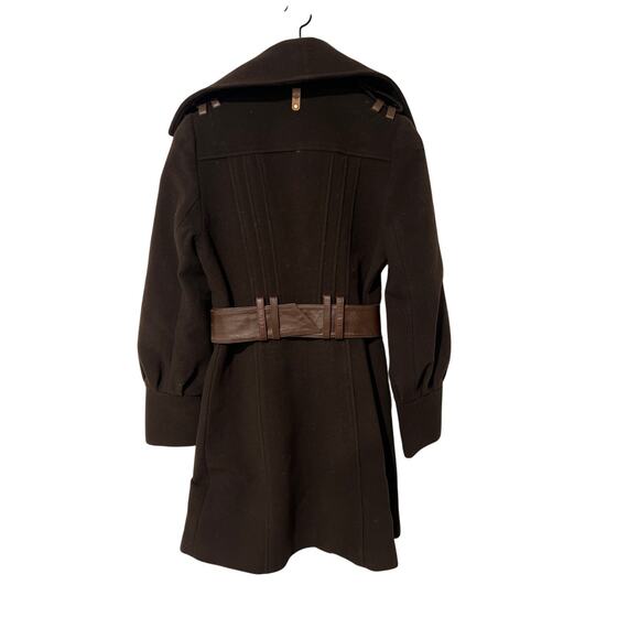 Mackage Chocolate Brown peacoat, Wool/Cashmere, Size P/S, KB363hang - Picture 7 of 8